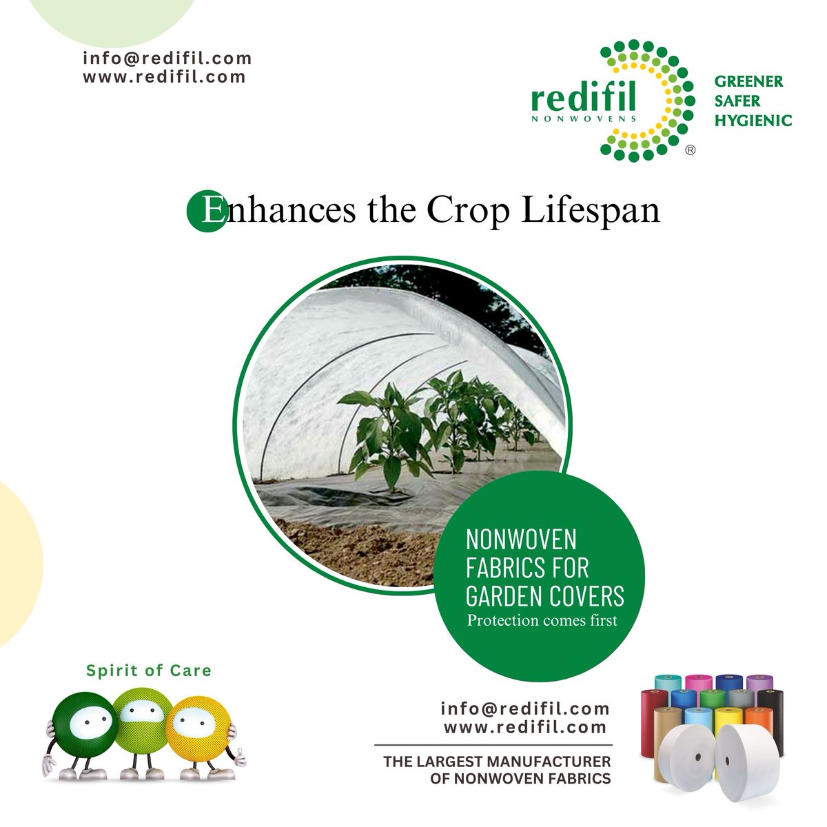 redifilnonwoven's tweet image. Redifil Nonwoven offers advanced protection for garden covers with its high-performance nonwoven fabrics. These fabrics are specifically designed to enhance the durability and efficiency of garden covers.
redifil.com

#RedifilNonwoven #GardenProtection #NonwovenFabric