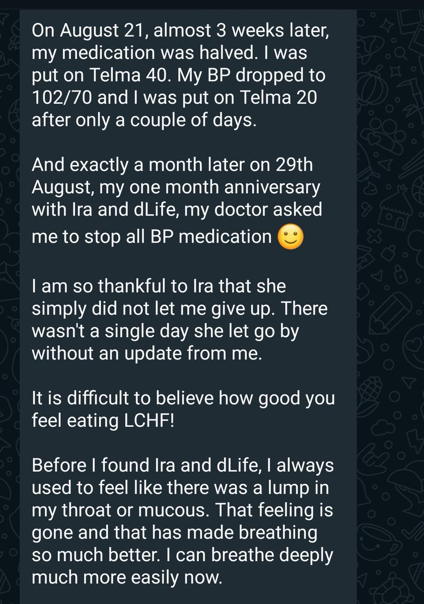 TheIraSahay's tweet image. #ClientProgress after 1 month.

🔵Has come off all HTN pills 
🔵150/100 when she came to me (Dad is a doctor and amazed at how she came off HTN pills in just 1 month. Said he never knew LCHF could achieve this. Bonus- even dad is now trying to uptake his protein intake and be on…