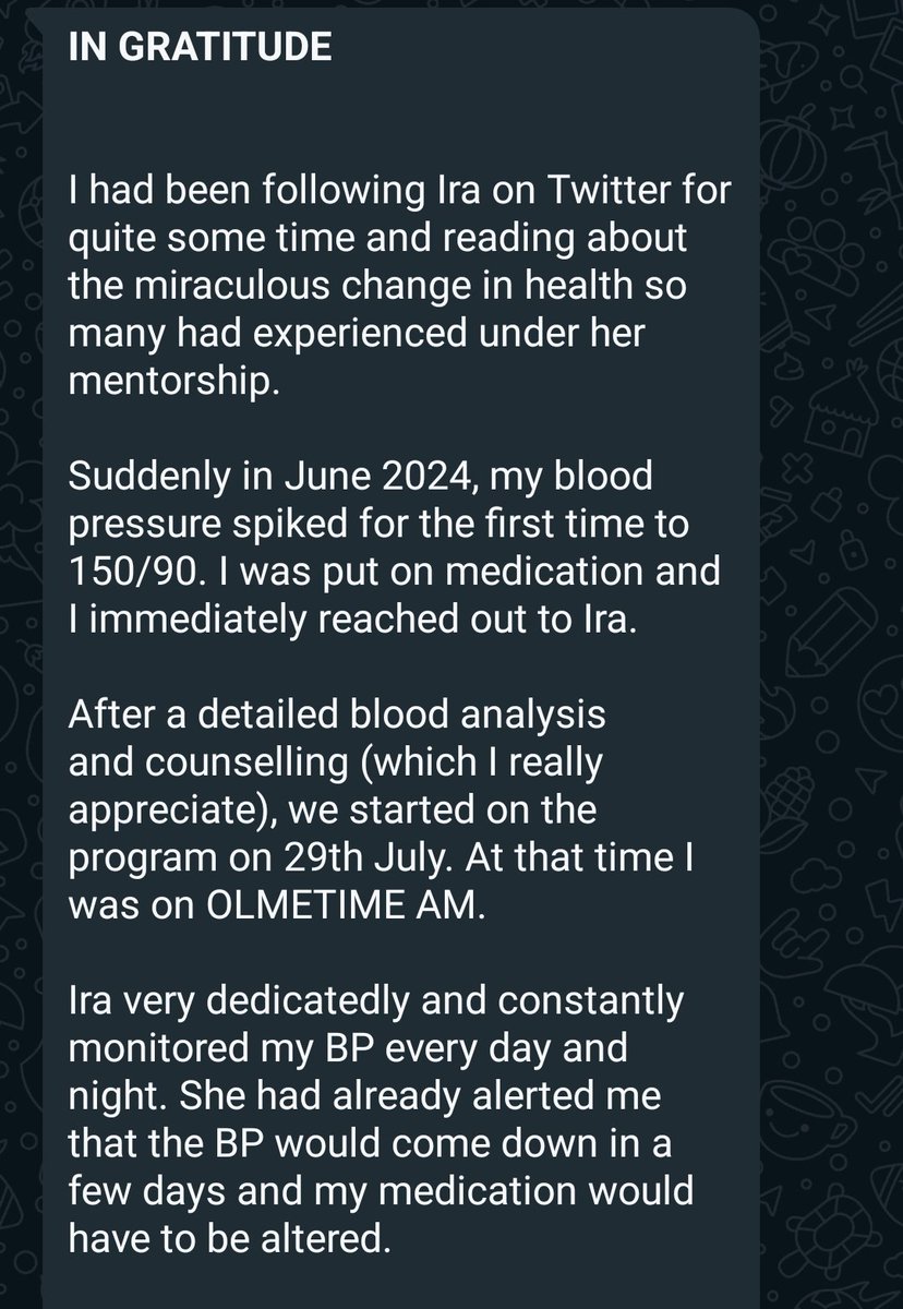 TheIraSahay's tweet image. #ClientProgress after 1 month.

🔵Has come off all HTN pills 
🔵150/100 when she came to me (Dad is a doctor and amazed at how she came off HTN pills in just 1 month. Said he never knew LCHF could achieve this. Bonus- even dad is now trying to uptake his protein intake and be on…