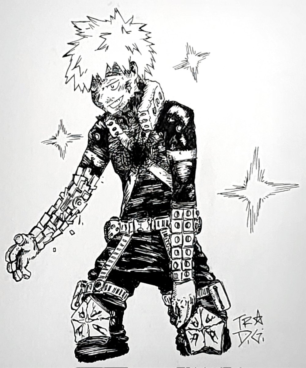 Thank you, Horikoshi! Your series was amazing! The characters were inspirational! I drew this all in pen. I was nervous. I look forward to seeing more of your amazing art!
#WBH_FANART #頑張れって感じのファンアート