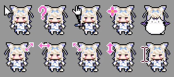 BAU BAU※直接入ってるカーソルデータ「01_fuwamoco.ani」は数秒おきにフワモコが交互に表示されるよ■firestorage(期間7日) 