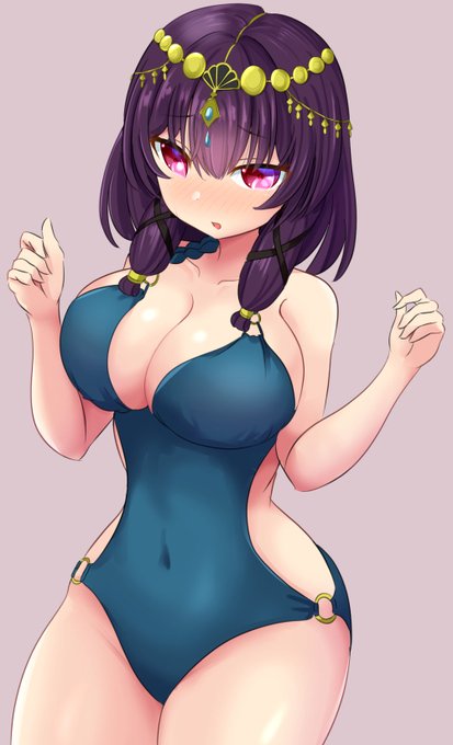 エボニーちゃん(みたまさんの水着)描きました リクエストありがとうございました～ 