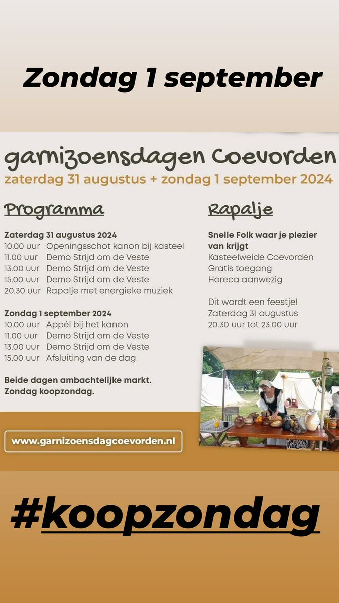 Vandaag starten de Garnizoensdagen Coevorden met om 10 uur het startschot afgevuurd door burgemeester Renze Bergsma