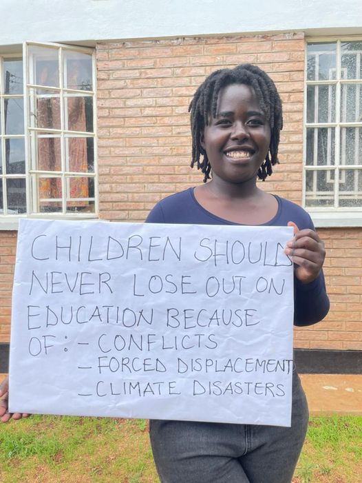 Children should never lose out on their education because of emergencies 📣 

Angela is a girl's rights and education activist living in Dzaleka Refugee Camp in Malawi and is passionate about raising awareness of the barriers that refugee children face to access education.