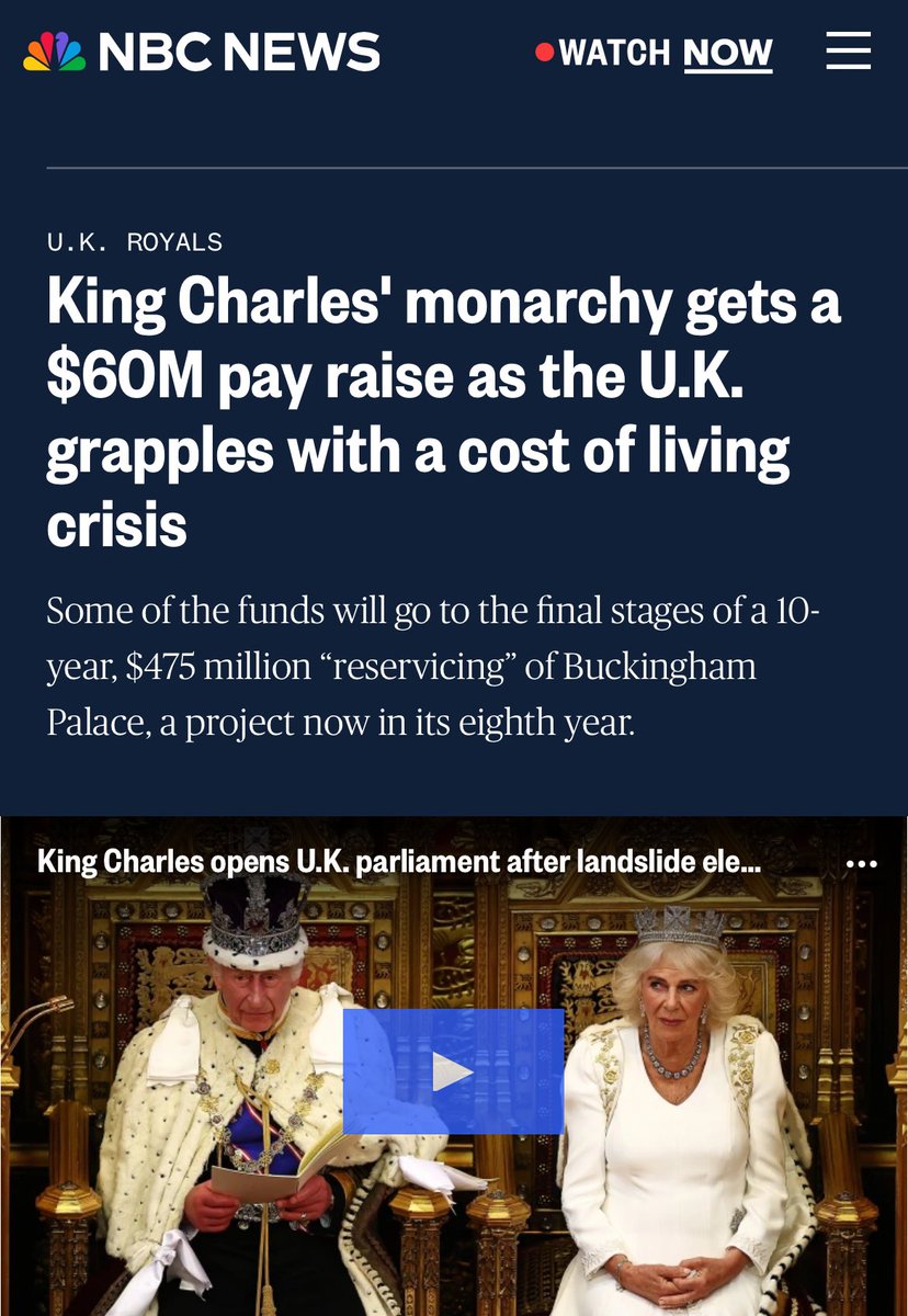 How bananas…

Our King got an inflation-busting pay rise of £45m last month and barely any of the UK media covered it

Where were the voices of those who typically hate anyone getting a pay rise?

All while so many are struggling to make ends meet

Deluded deference all round.