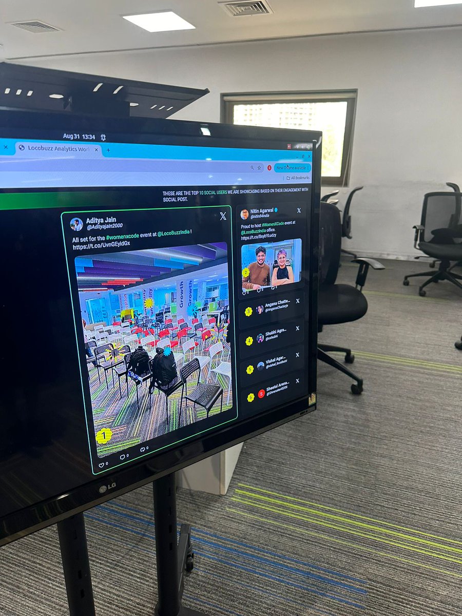 LocoBuzzIndia's tweet image. Leadership board not to be taken for granted!

Engage about the event with #Locobuzz and #WomenXCode and bag the prize!

#Mumbai #WomenInTech #WomenLeadership #WomenEmpowement