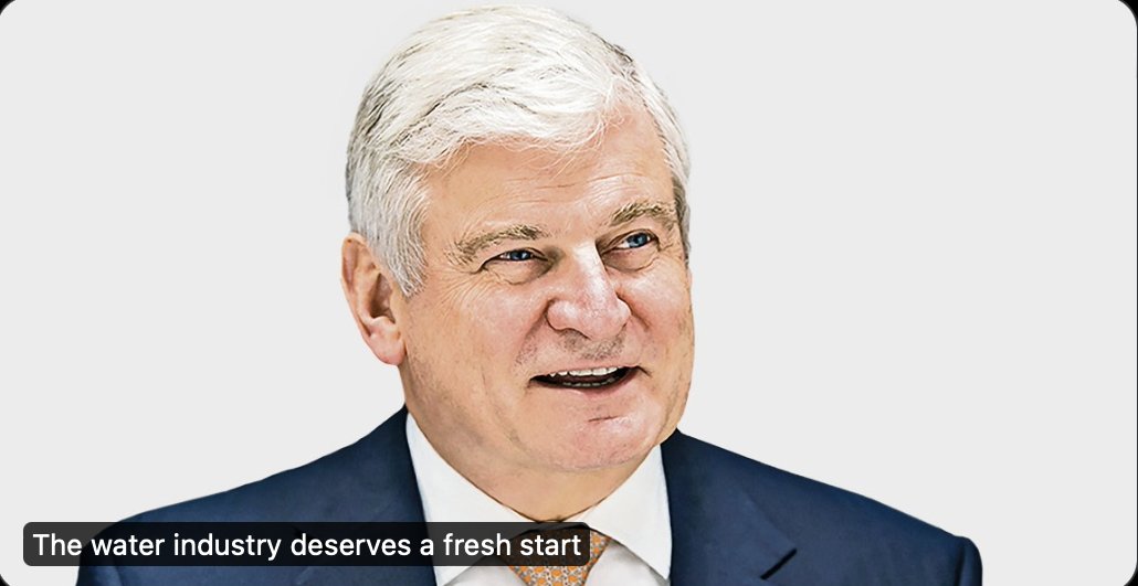 I hear the chairman of <a href="/thameswater/">Thames Water 💧</a> is claiming that the water industry "deserves a fresh start".

Stupidity or arrogance, you decide?