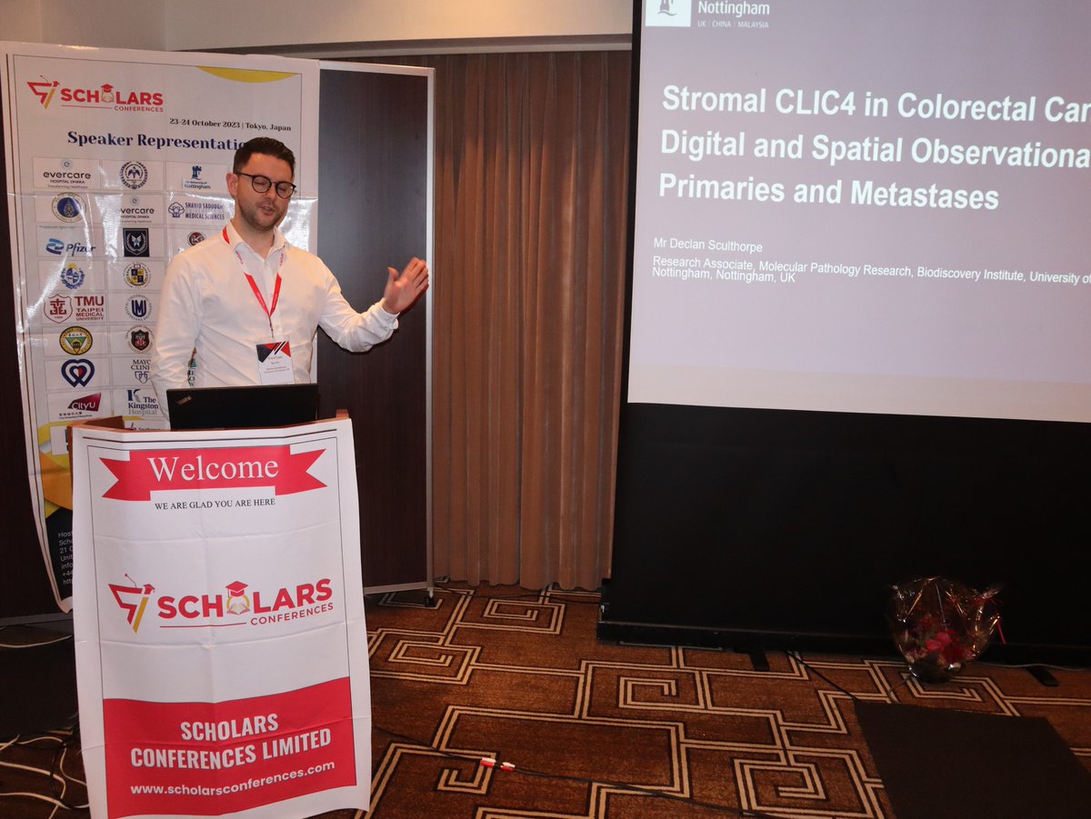 CancerMeet2024's tweet photo. Watch the exclusive video of Declan Sculthorpe's captivating presentation at Cancer Science 2023: https://t.co/srk9kHY08m

Join us for our upcoming conference:
Cancer Science 2024
📅September 23-25, 
Singapore
cancerscience@scmeetings.org
https://t.co/VO4nNp8OJY
@ScholarsConfer1 https://t.co/CAwnXXPRcl