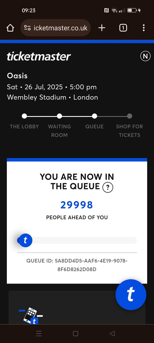 nigelindley's tweet photo. Fingers are 🤞 #Oasis25 #Ticketmaster https://t.co/nd6twdZErd