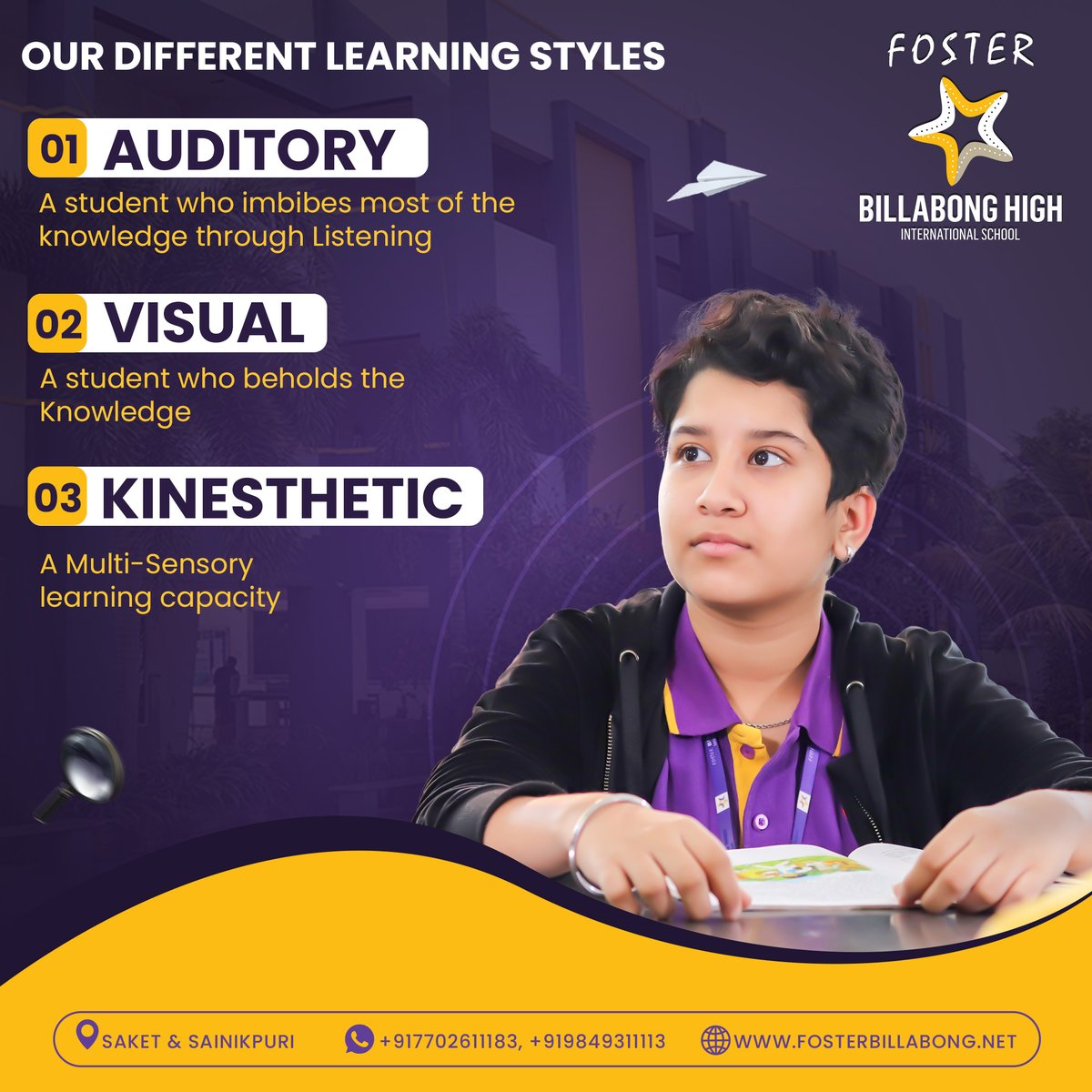 fosterbillabong's tweet image. 🌟 Discover What Makes Us Stand Out!🌟

At our core, we celebrate diversity in learning. Whether you&apos;re an auditory learner, a visual explorer, or a kinesthetic doer, we&apos;ve got you covered!

fosterbillabong.net

#EducationForAll #VisualLearning #AuditoryLearning @pixelarmedia