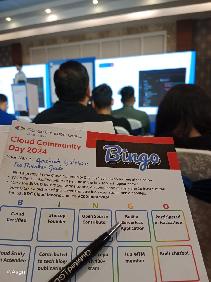 Thrilled to be at the <a href="/gdgcloudindore/">GDG Cloud Indore</a>  meetup today! Can't wait to dive into insightful sessions and network with amazing minds in the cloud space. #GDGindore
#WTMindore #CCDindore