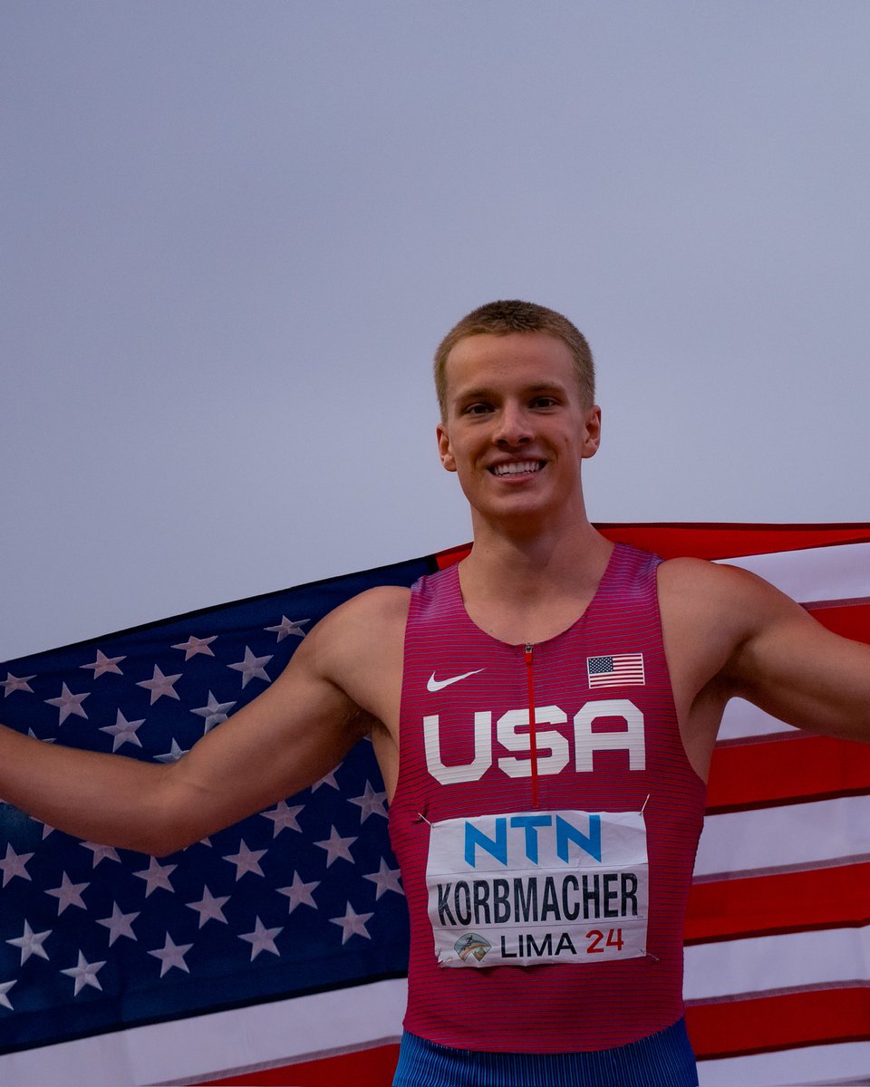 Andre gets a silver! 🤩🥈🇺🇸

Andre Korbmacher ran a 13.14 personal best in the 110 hurdles for silver at #WorldAthleticsU20