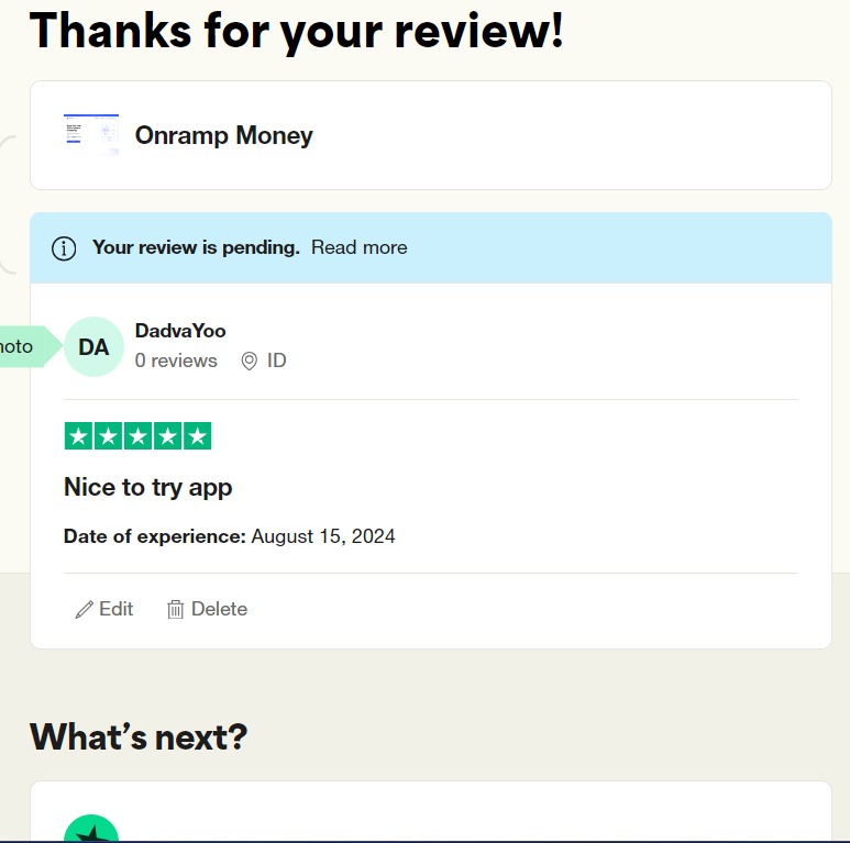 dadvayoo6's tweet photo. @onrampmoney @GooglePlay @Trustpilot Nice to try app

0x7334817fcb492e06945258d15f93f5f7dc15554b

#LoveOnrampApp https://t.co/bjKOrUIHES