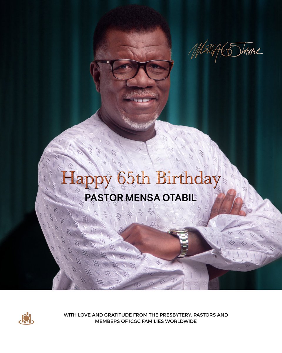 ICGCTrinityksi's tweet photo. A glorious birthday to our General Overseer @MensaOtabil 
🎉🥳🎂😘
#HBDMensaOtabil
#Otabilat65 https://t.co/eMRPQ4INJy