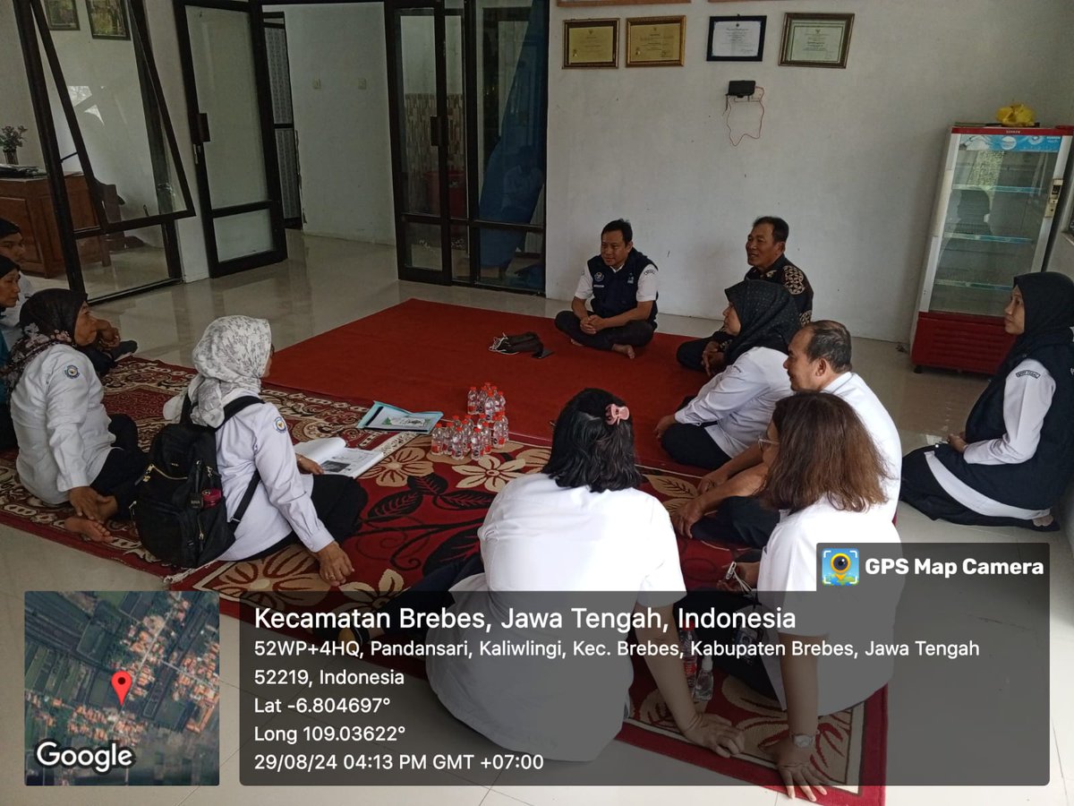 antown_darma's tweet photo. Kamis, 29 Agustus 2024, Anton Sudarmanto, Luhkan Kab. Brebes, Kegiatan  Pendampingan Kunjungan Kapusluh KP di Pokmaswas Jaga Segara di Desa Kaliwlingi 
#GiatLuhkanSatminkalTegal #Brebes  @PKBLU_bp3tegal @dinkanbrebes @bppsdm_kp  @bpsdmpkp https://t.co/vJENcgbxPv
