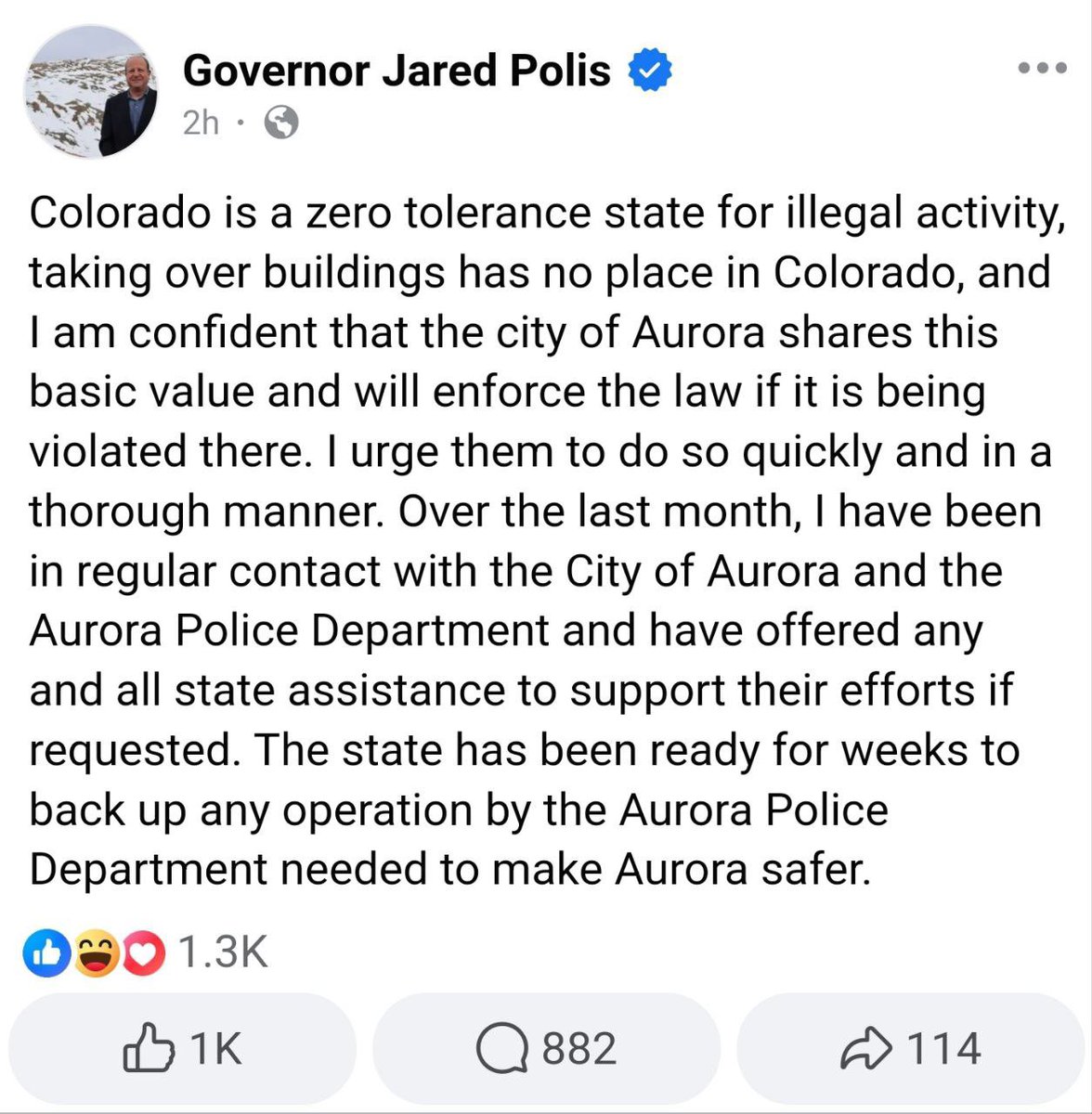 MrAndyNgo's tweet image. After falsely claiming the apartment building takeovers by migrants in the Denver area was a hoax, the Colorado governor has released a new statement.