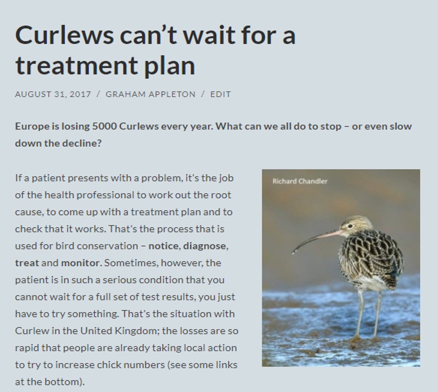 GrahamFAppleton's tweet photo. On this day in 2017, scientists from @_BTO & @RSPBScience published a paper in #BirdStudy that focused attention on the plight of #Curlew.
https://t.co/pPxo9euxjJ
There's been lots of conservation action since then and much research.
Keep up the good work! 🎂7⃣
#ornithology https://t.co/n8tuCowqyR