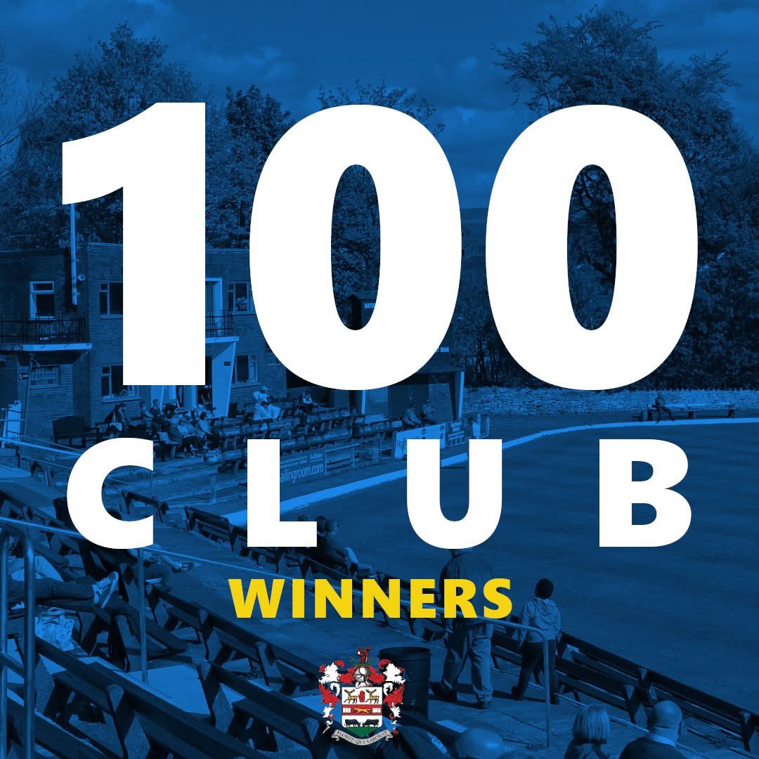 🤩100 CLUB WINNERS🤩
Apologies for the delay with making the July draw available 

7th  £20 R Hindle  £10 V Hanson
14th £20 F Haworth £10 PJ Douglas
21st £20 R Ashworth £10 P Gibbons
28th £20 I Cosens £10 Graeme King 

£200 Winner K Mitchell