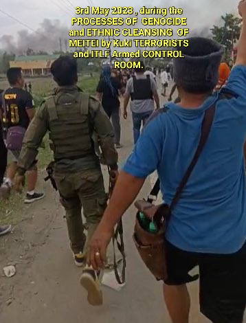 limeetei's tweet photo. @jon_suante Our CM is right ,See  carrying AK 47 guns and   Petrol bottles in the bag by terrorists to #burn #Meetei #houses, which is proven that kuki carried out #Genocide and #EthnicCleasing of #Meitei in the so called Kuki refugees dominated area. Save innocent people is genuine HCM duty https://t.co/VrmQ2QsUca