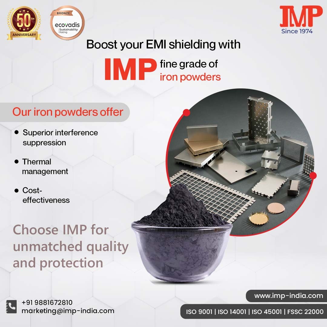 PowdersMetal's tweet image. 🛡️ Boost Your EMI Shielding with IMP's Fine Grade Iron Powders! 🛡️
.
.
.
#EMIShielding #IronPowder #ThermalManagement #InterferenceSuppression #EMC #ElectromagneticCompatibility #ShieldingSolutions #EngineeringMaterials #IndustrialSupplies #AdvancedMaterials #CostEffective #IMP