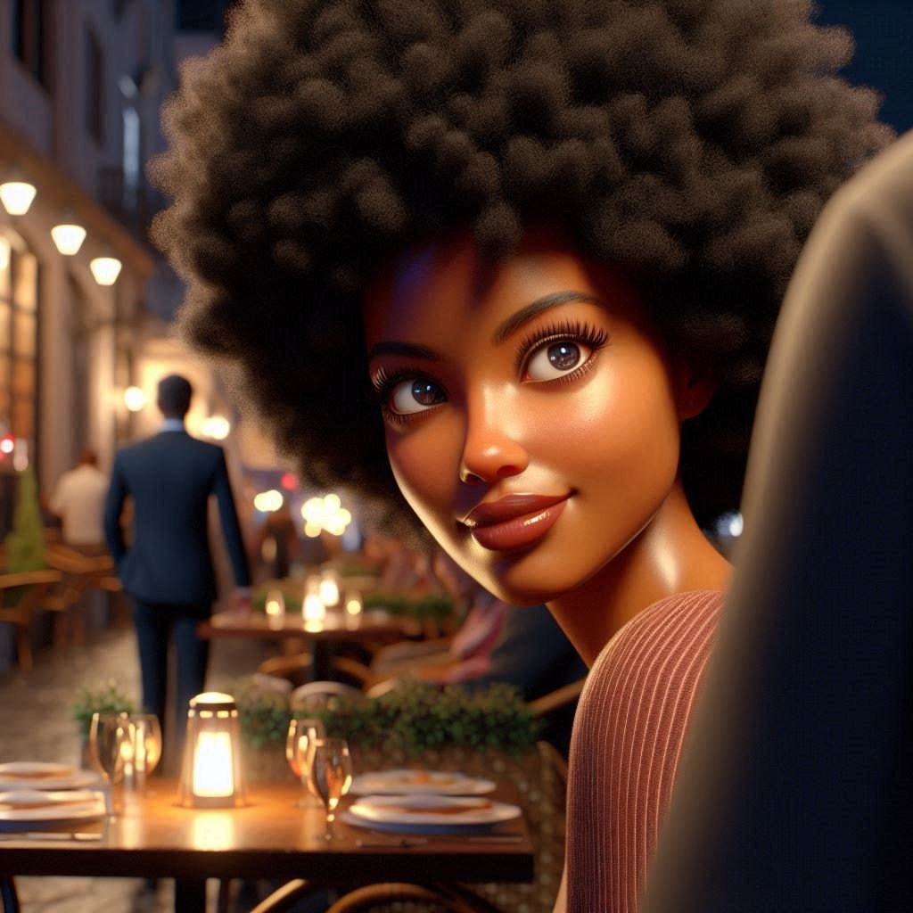 NerdyNatural's tweet photo. Okay. 13 AI generated pictures of black woman that are more or less similar, but can be useful building blocks or starting points for your own image-to-image creations! Here we go...

#1 https://t.co/HNeU6HaWWY