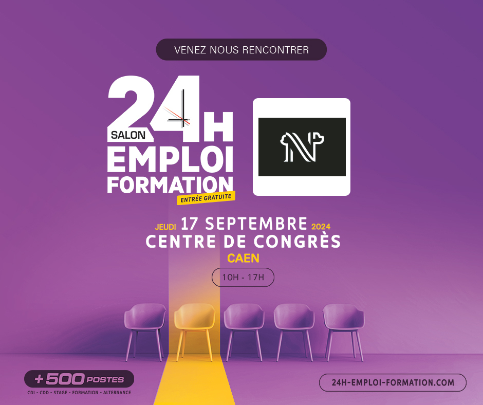 🚀👩‍💼 NORMANDISE Pet Food aux 24 Heures pour l'Emploi et la Formation à Caen ! 📅🏢
Rejoignez-nous !
17 septembre 2024 au Centre des Congrès, Caen
#teamnormandise #Emploi #Formation #Recrutement #24HeuresPourlEmploi 
👉 recrutement.lanormandise.fr
