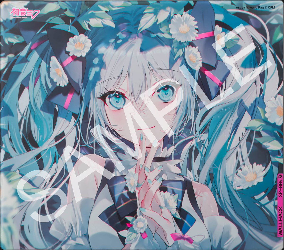 2F】 #WALLHACK x #初音ミク コラボレーションガラスマウスパッド