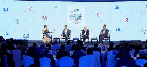EconomicTimes's tweet photo. #ETWLF | The discussion is on "#Catalysts of #Change: Crafting the Future Through #Startups," with #influential #leaders from the startup world. #MariaKatris, Co-Founder and #CEO of #BuiltIn, #KeshavReddy, Founder and #CEO of #Equal and #NikhilGoel, #ChiefCommercialOfficer of #ArcherAviation and Co-Founder of #UberElevate are in the panel. | #ETWorldLeadersForum Live Updates ➠ https://t.co/P1F1acHyRa