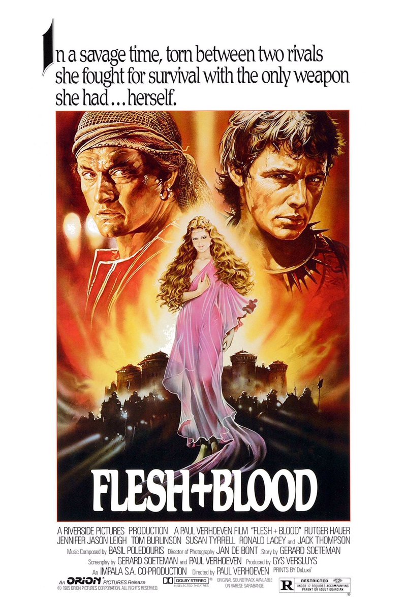 FilmNewsNos's tweet photo. 🎬MOVIE HISTORY: 39 years ago today, August 30, 1985, the movie ‘Flesh and Blood’ opened in theaters!

#RutgerHauer #JenniferJasonLeigh #TomBurlinson #JackThompson #SusanTyrrell #RonaldLacey #BrionJames #BrunoKirby #SimonAndreu #NancyCartwright #JakeWood #KittyCourbois https://t.co/YV9V7PjTaq