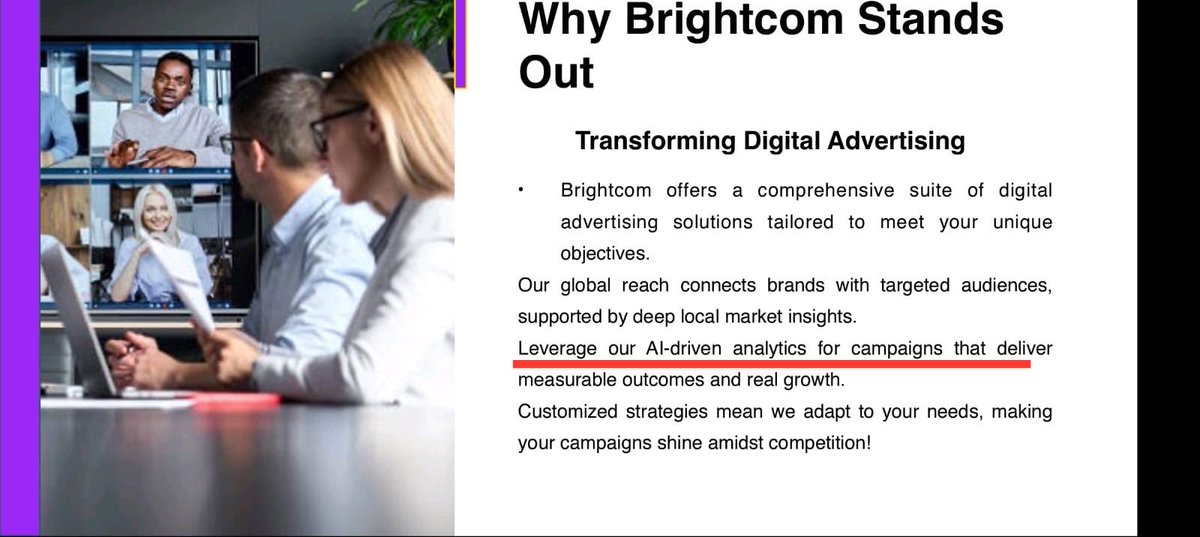 BiTW_SS's tweet photo. “Leverage our #AI_Driven analytics for campaigns that deliver measurable outcomes and real growth” @BrightcomGroup at #Dmexco2024 @dmexco on Sept 18-19, 2024
https://t.co/zNp2lhN5zj
Disclaimer: My enthusiasm is entirely personal without any recommendation. https://t.co/UuX2txeJrK