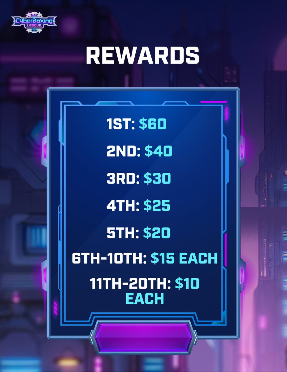 CyberBoxLeague's tweet photo. 🚨 Zealy Sprint is coming up! 🗓 Mark your calendars for September 1 - 22. 🏆 Rewards totaling $350! Let’s make this sprint epic! 🚀

Zealy: https://t.co/FObuYvH82b

#BlockchainGames #CyberBoxingLeague #WeeklyWarriorsChallenge #ComingSoon #CBL #BASE #CryptoGaming #AIGaming #NFTGaming #Blockchain #CyberBoxingLeague #CryptoSports #CyberBoxing #GamingCommunity #BoxerNFTs #ZealySprint #GameFi #NFTs