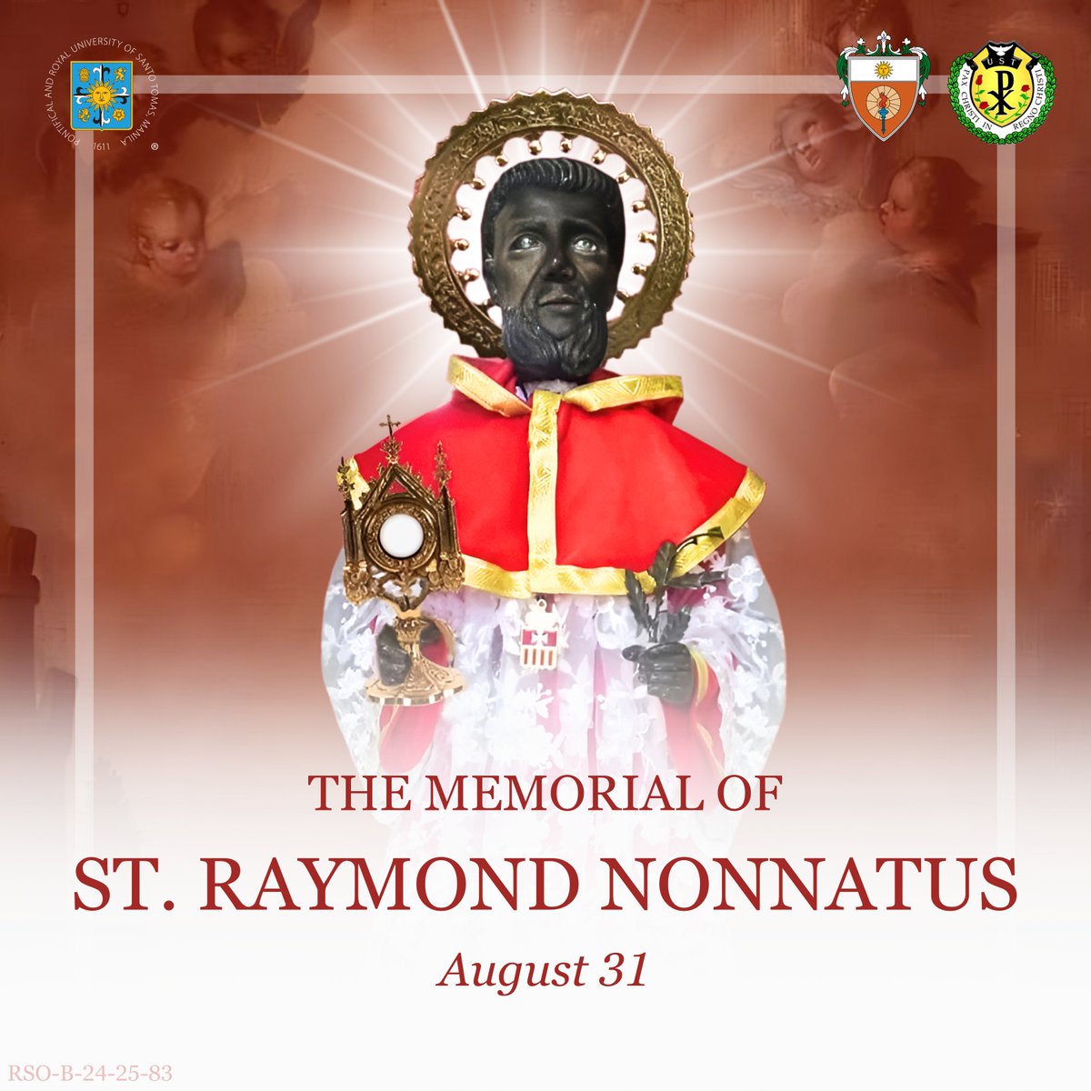 ustpaxeduc's tweet photo. San Ramon Nonato, ipanalangin mo kami!

Featured in this post is an image from St. Raymund Nonnatus Parish - Diocese of Tarlac.

Posted with permission from the Organization Advisers.
#USTPaxEduc2425 https://t.co/inx6DeUXL9