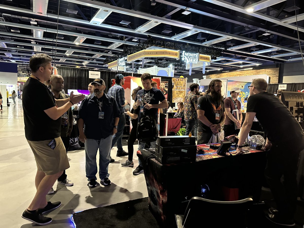 astrocommand's tweet image. Made a lot of new friends at PAX 2024 today! I look forward to seeing more of you on day two! Swing by my booth and you may see 👀something new. ⚔️