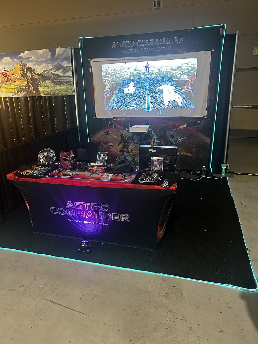 astrocommand's tweet image. Made a lot of new friends at PAX 2024 today! I look forward to seeing more of you on day two! Swing by my booth and you may see 👀something new. ⚔️