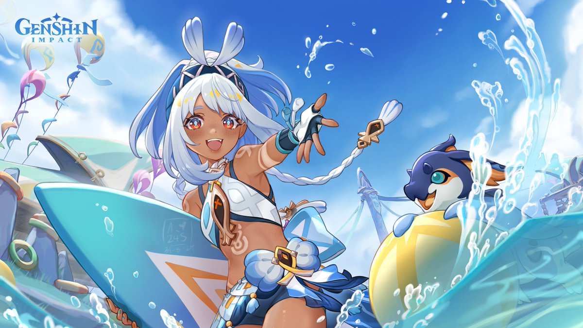 mualani recolor cause I said so <3

(all original art belongs to respected owner)

#GenshinImpact #GenshinNatlan #Mualani