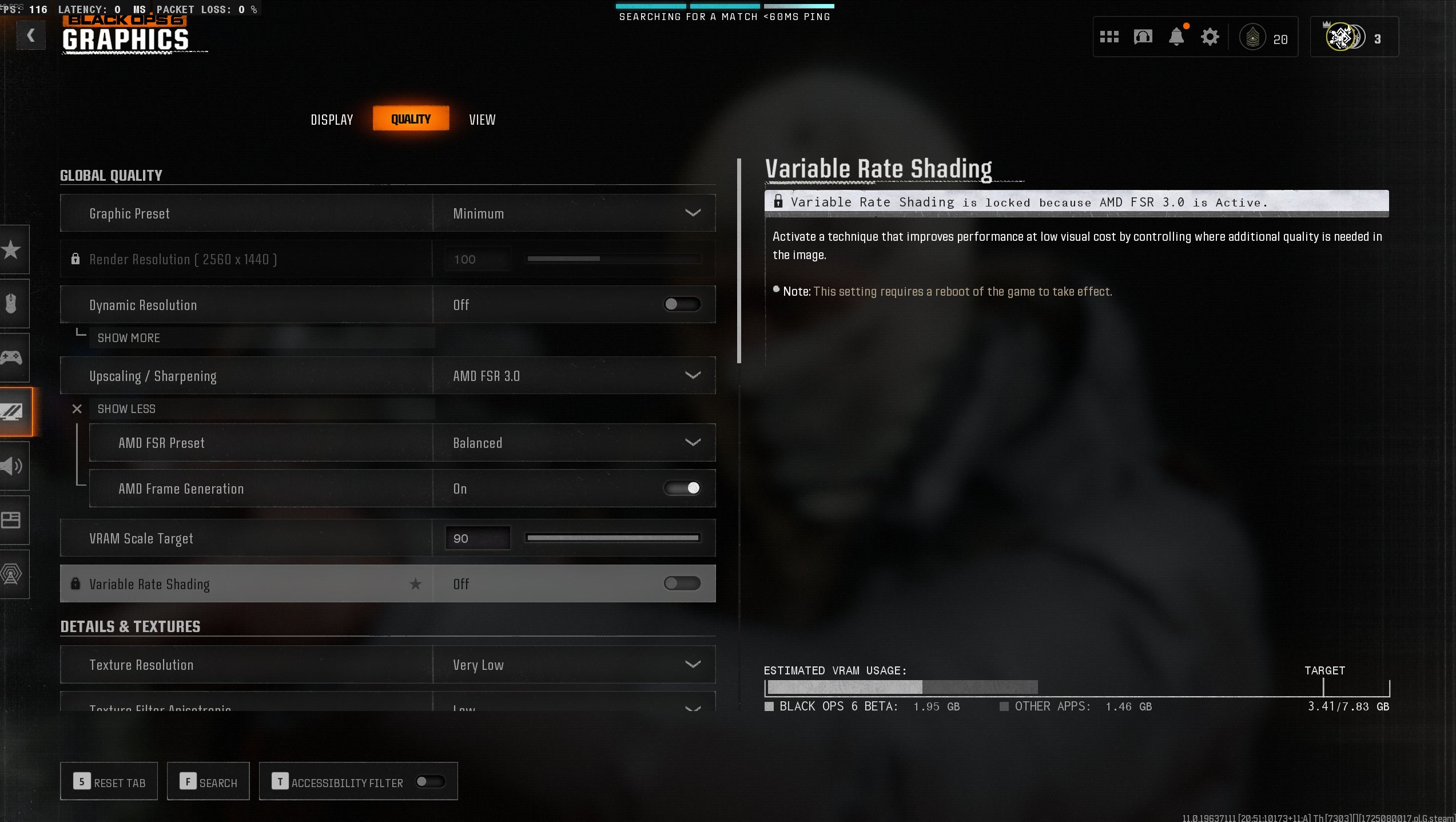 Ghofy on X: &ldquo;#BO6BETA for BETTER FPS try NVIDA DLSS or Fidelity 