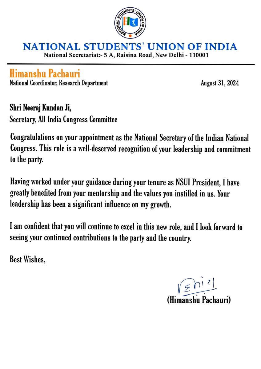 Congratulations Bhaiya. 🌼
 <a href="/Neerajkundan/">Neeraj Kundan</a>