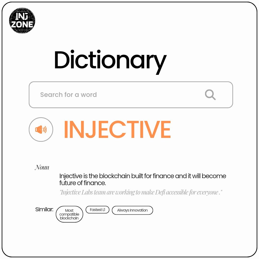 GM #Ninja 🥷 

The Blockchain Built for Finance = Injective