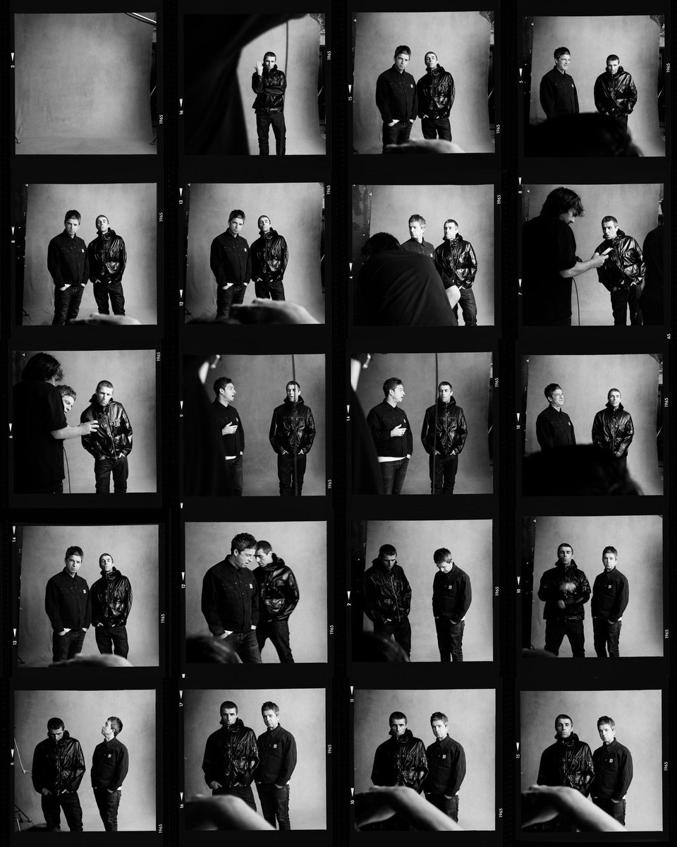 ノエル・ギャラガーとリアム・ギャラガーのフォトセッションの模様が