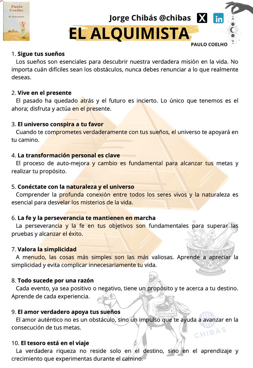 El Alquimista de Paolo Coelho‼️