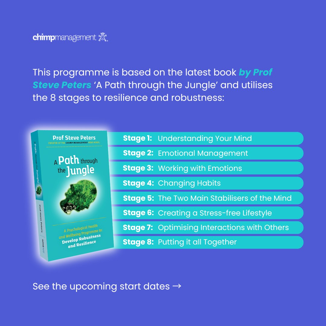 chimpmanagement's tweet photo. Everyone has their own path to happiness, but there are a few common denominators we can work on together during our Mind Management Skills for Life programme.
Visit our website for more information - https://t.co/5m3Cd7lyME
#WellbeingCourse #Wellbeing #Mindset #Coaching https://t.co/dX6SfyErfK