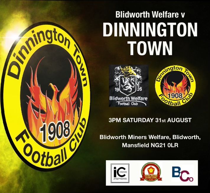 DinnoTownFC's tweet photo. 𝗠𝗔𝗧𝗖𝗛𝗗𝗔𝗬

We are in league action again this afternoon, looking to make it eight wins from eight, away to Blidworth Welfare FC. 

🆚 Blidworth Welfare FC
🕒 3pm
📍 Blidworth Miners Welfare, DN21 0LR https://t.co/55dJy82b1z