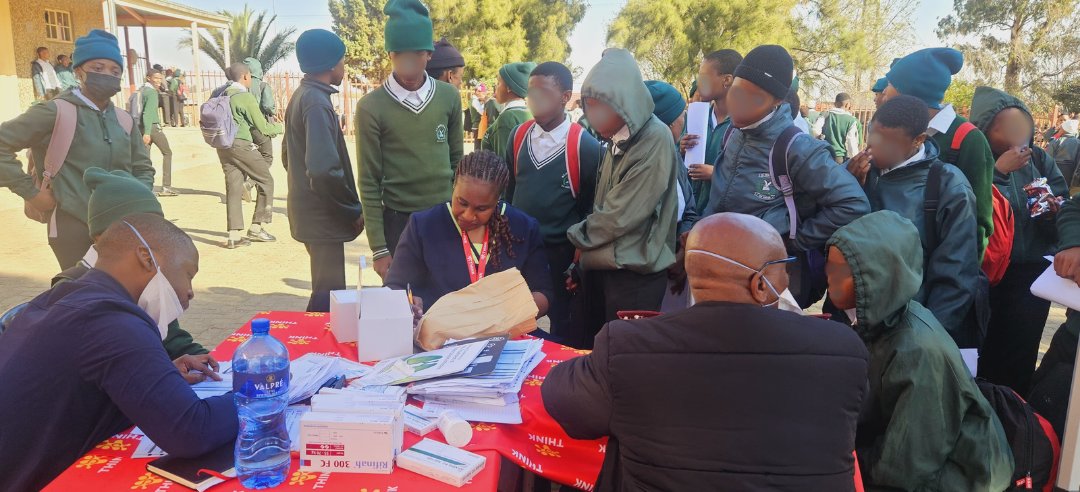 think_network_x's tweet image. Elevating Student Wellness: THINK Mangaung’s Campaigns
On 20 August, #THINKSouthAfrica, funded by @USAID, in partnership with #DoH, held a TB screening at RT Mokgopa High School. On 23 August, we continued at Botshabelo Selokisa Finishing School with TB/HIV testing.