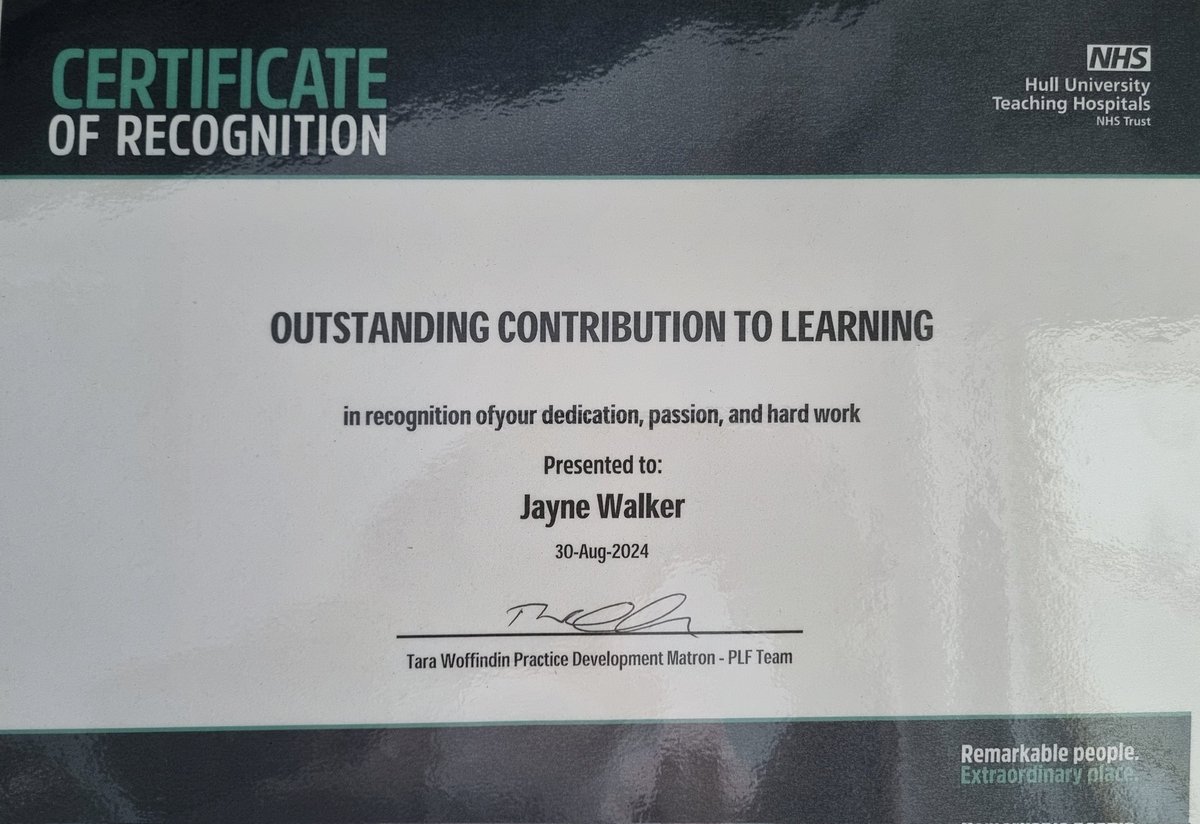 Jayne Walker (@walker040112) on Twitter photo Thank you @HullHospital 💫I'm extremely grateful to receive this recognition. I am lucky to work with an absolutely fantastic team <a href="/HullNursing/">Uni of Hull Nursing</a> <a href="/HullMidwifery/">University Of Hull FHS Midwifery</a> <a href="/HullChildNurse/">Child Nursing University of Hull</a> <a href="/FacHealthHull/">Hull Health Sciences</a> <a href="/UniOfHull/">University of Hull</a> to support our students and provide them with the best learning opportunities💙 Thank you @HullHospital 💫I'm extremely grateful to receive this recognition. I am lucky to work with an absolutely fantastic team <a href="/HullNursing/">Uni of Hull Nursing</a> <a href="/HullMidwifery/">University Of Hull FHS Midwifery</a> <a href="/HullChildNurse/">Child Nursing University of Hull</a> <a href="/FacHealthHull/">Hull Health Sciences</a> <a href="/UniOfHull/">University of Hull</a> to support our students and provide them with the best learning opportunities💙