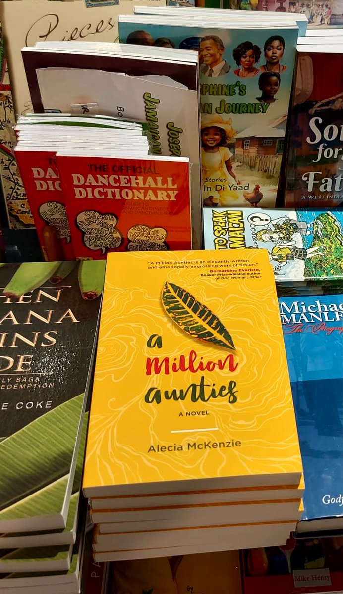 Photo from a friend: “Aunties” seen in Kingston.

Thanks to Angie for the pic, to Craft Cottage for having the book, and to publishers <a href="/bluebanyanbooks/">Blue Banyan Books</a> <a href="/AkashicBooks/">Akashic Books</a>

#writing #reading #Caribbean #books #stories