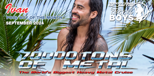 70000tons's tweet image. Download the SEPTEMBER 2024 #70000TONS OF METAL #PoolTeam #PoolGirl #PoolBoy Of The Month wallpaper calendar -  bit.ly/PoolGirlCal  #MetalCruise   

Photo Credit: Bianca Berger and Timo Maczollek