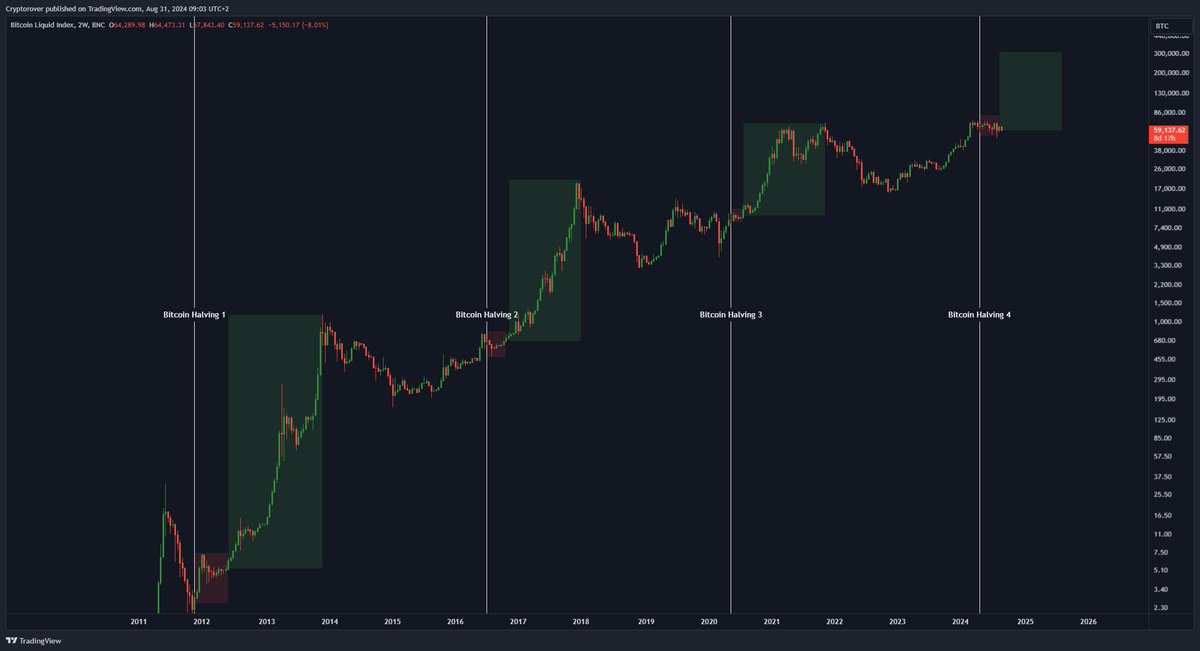 cryptorover's tweet photo. #Bitcoin History is repeating. https://t.co/nTu8gqBsF2