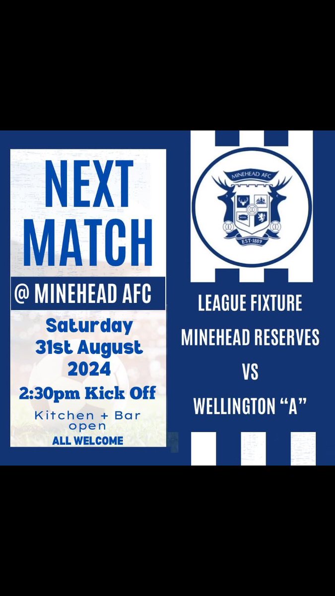 League fixtures for all 3 of our senior teams today get down wherever you are and support the blues! 🔵⚪️