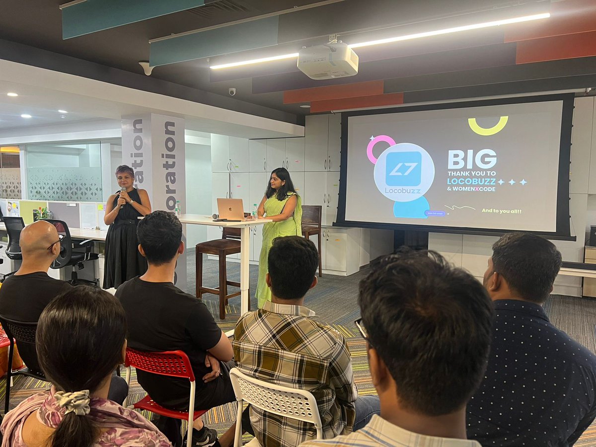 LocoBuzzIndia's tweet image. "Be a Doer!"

Shubhi Agarwal, our voracious leader, is addressing the crowd with her insights on innovation and inclusivity in tech.

Sharing her personal journey of creating an open workspace where every voice matters.

#WomenXCode #Locobuzz @womenxcoders #Mumbai #AI #COO
