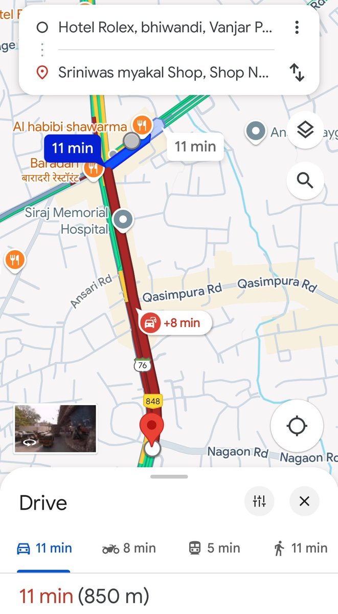 Bhiwandikarp's tweet photo. New World Record. 🎖️

Travel 850 metres in 11 Minutes.🚗

77 meters in 1 minute 🚦

Soon Bhiwandi will be number 1 slowest city in the world

Credit: @swachh_bhiwandi @MeBalyaMama @rais_shk @MaheshChoughule https://t.co/9A9c8dcQBB